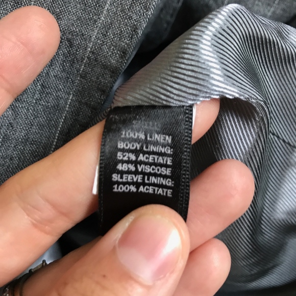 ❌SOLD❌NWT Banana Republic Linen Pinstriped Blazer - Picture 6 of 6